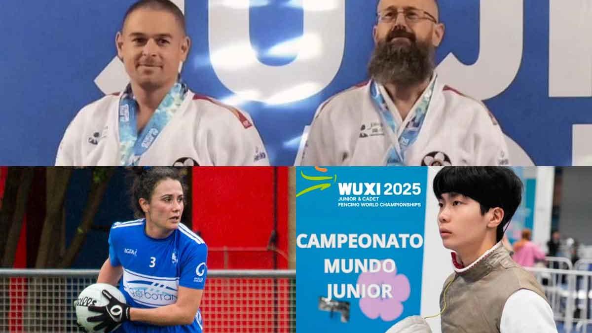 Álvarez y Pardavila, arriba; Vanesa Puente, a la izquierda; y San Kim, a la derecha