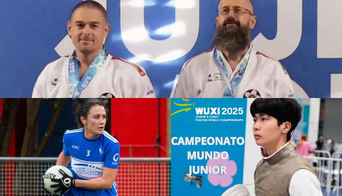 Álvarez y Pardavila, arriba; Vanesa Puente, a la izquierda; y San Kim, a la derecha