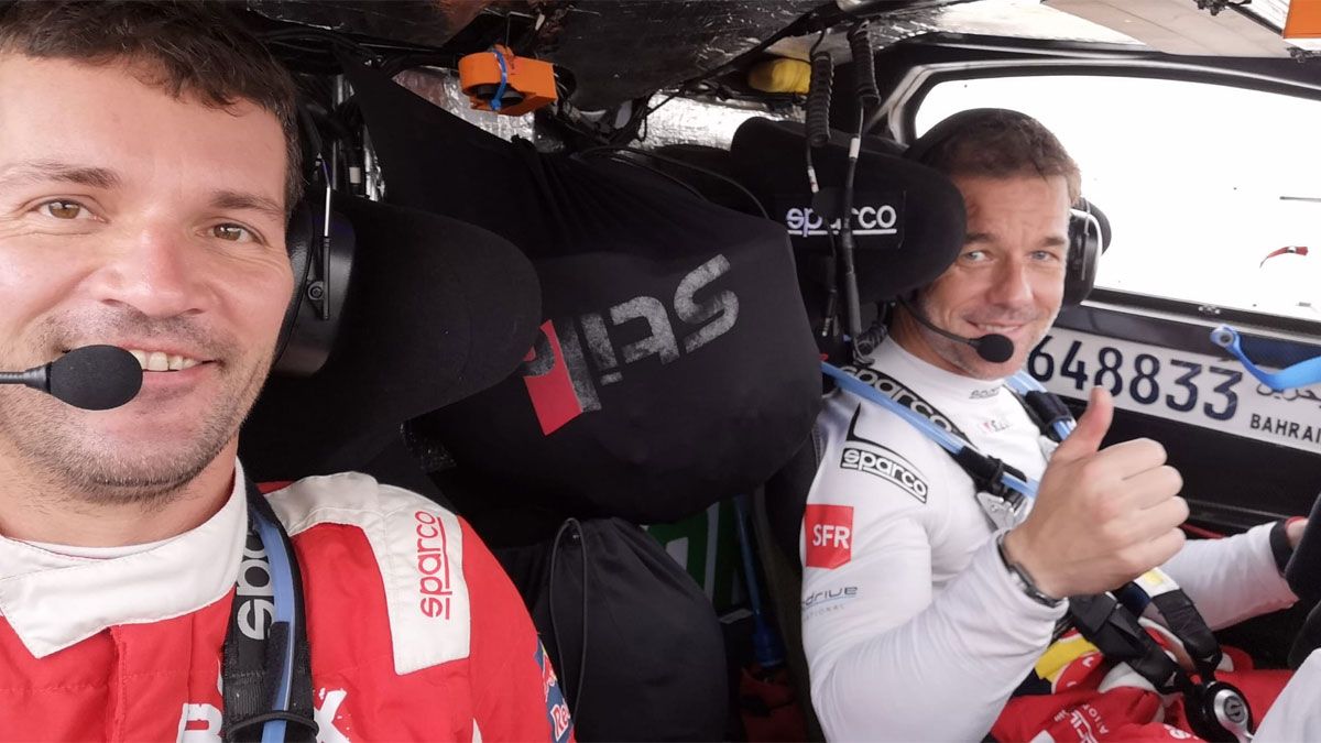 Loeb y Lurquin, el tandem de BRX, tras lograr el triunfo de etapa