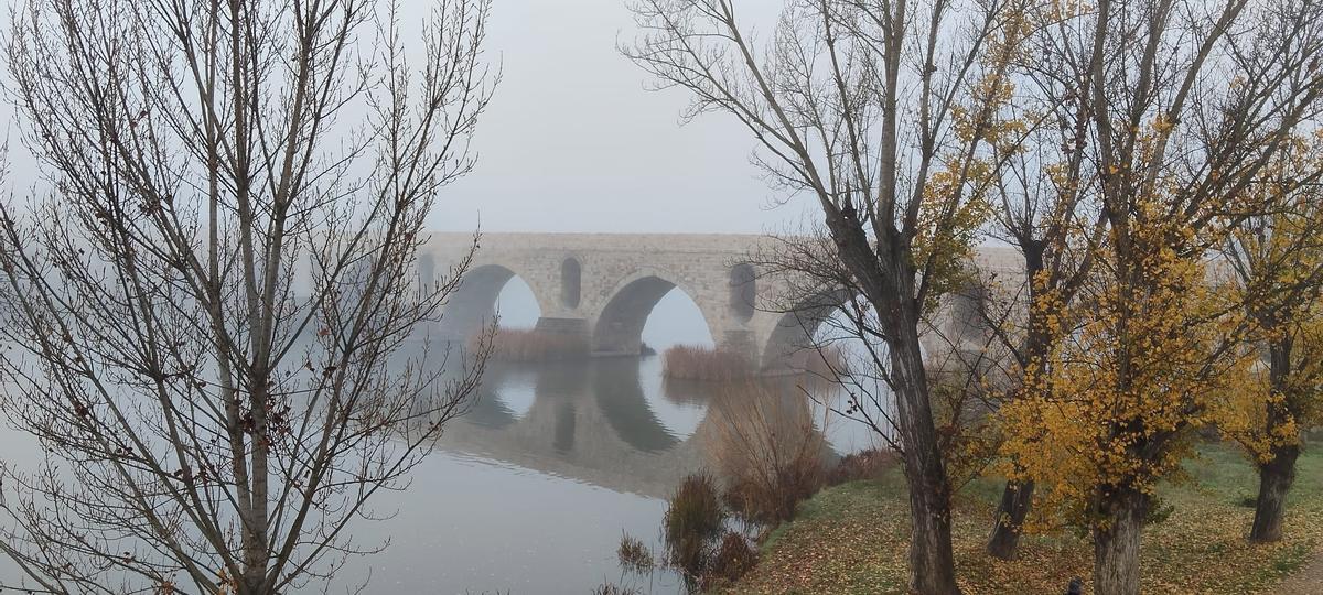 Niebla en Zamora este domingo 14 de diciembre.