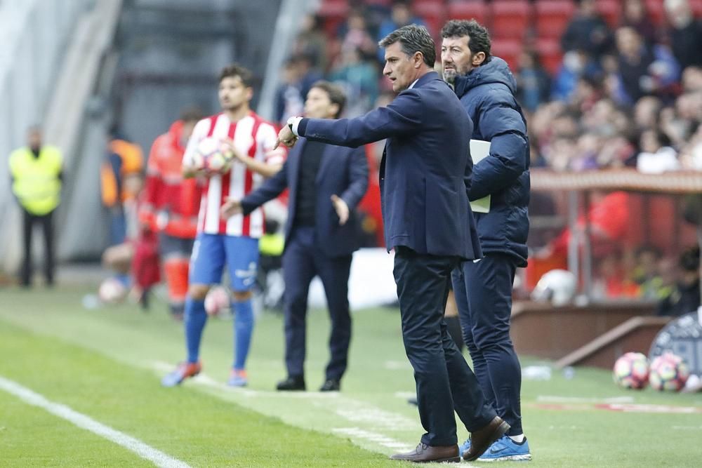 El partido entre el Sporting y el Málaga, en imágenes