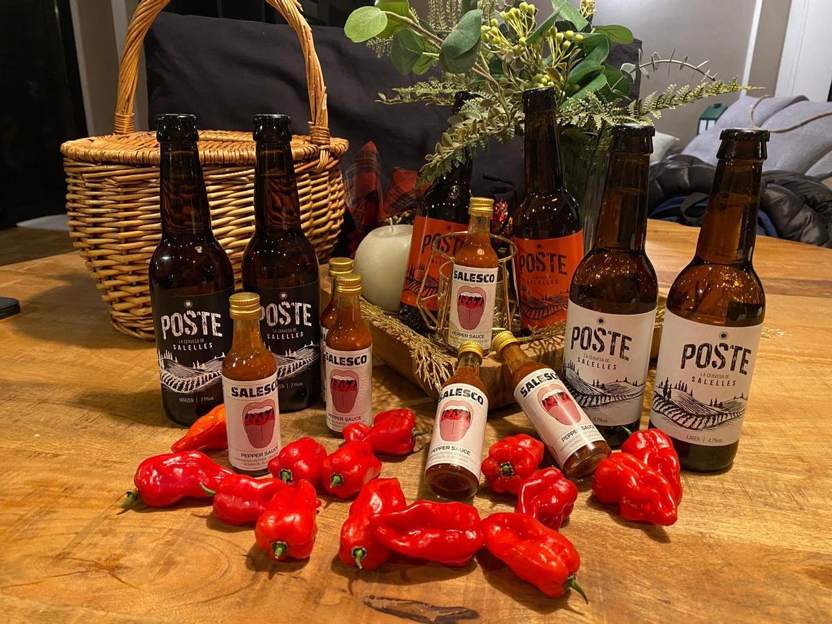 Mostra d'alguns productes que ofereix Poste