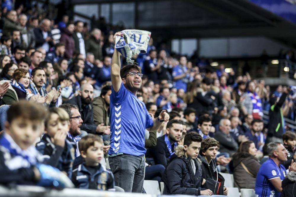 El partido entre el Real Oviedo y el Nástic de Tarragona, en imágenes