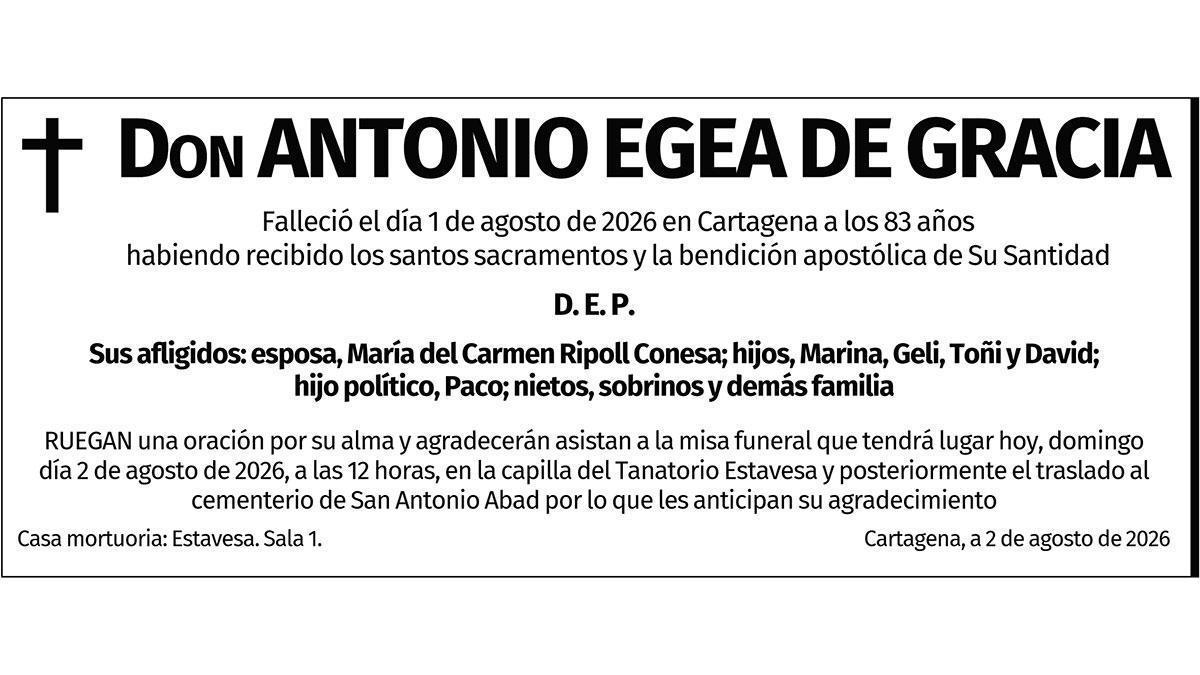 Don Antonio Egea de Gracia