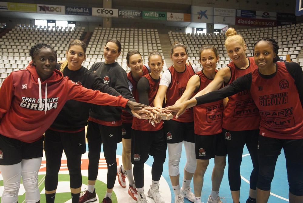 «Media Day» de l'Spar Citylift Girona abans de la Copa de la Reina