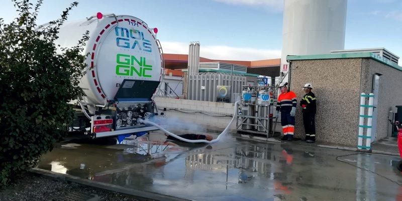 Los Bomberos de Zaragoza realizan un simulacro de fuga de gas