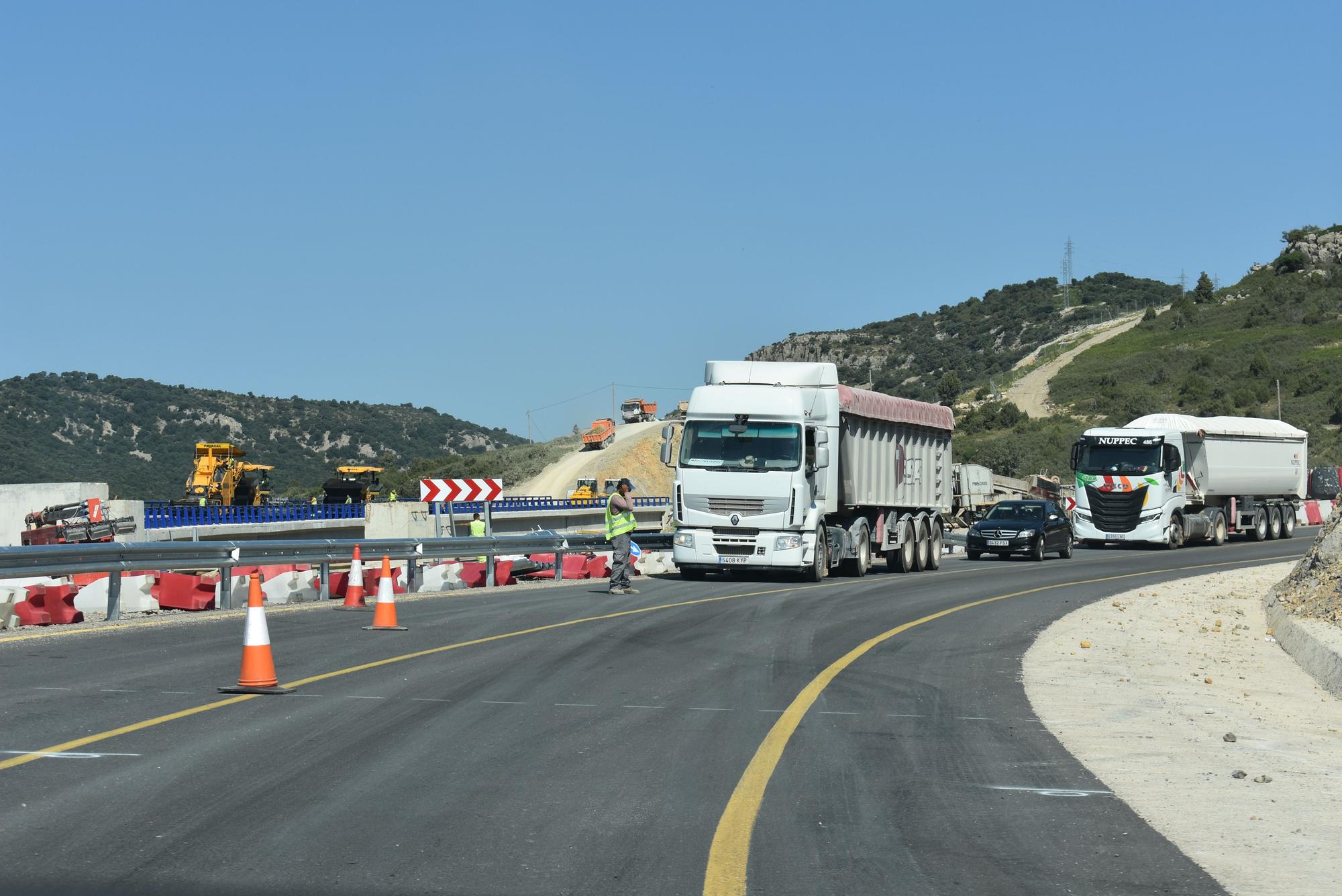 Última semana de obras en la nueva N-232 de Morella