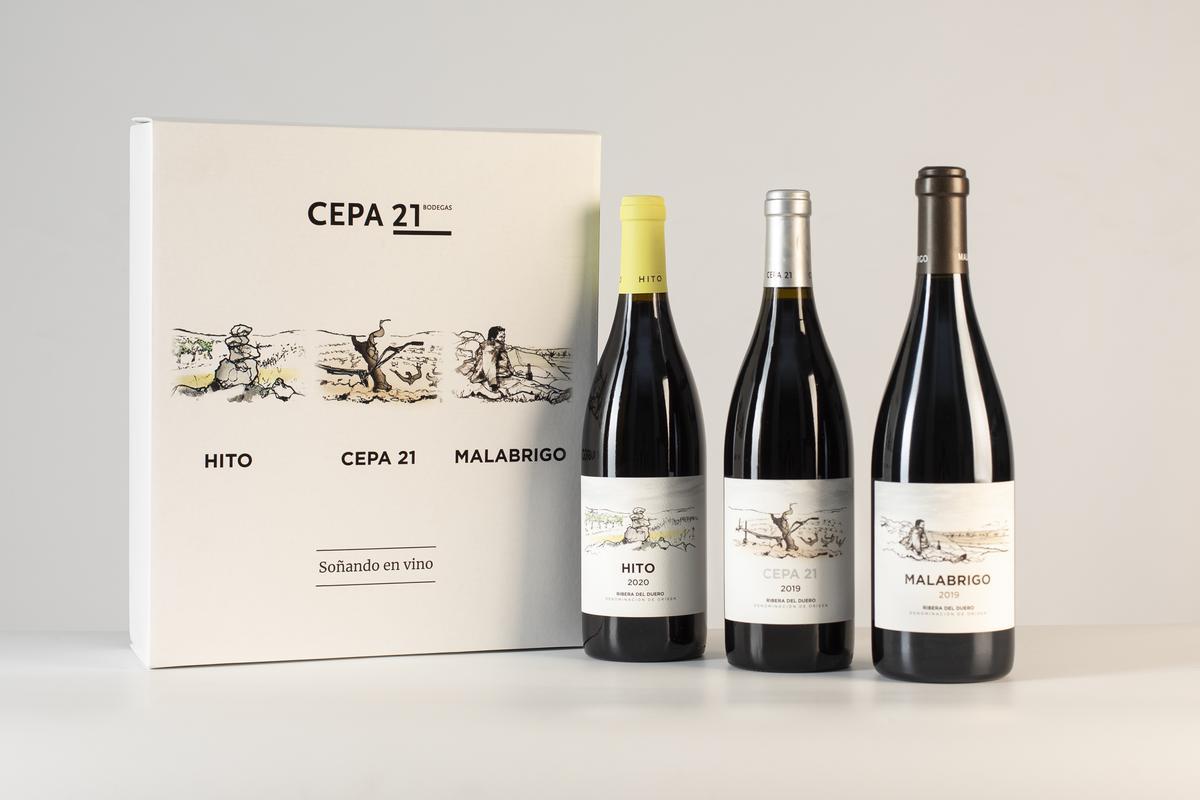 Estuche 'Soñando en vino' de Cepa 21.