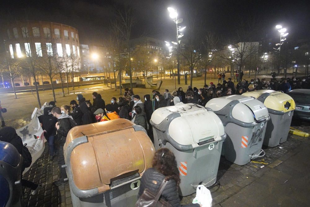 Nova manifestació per l'empresonament de Pablo Hasél a Girona