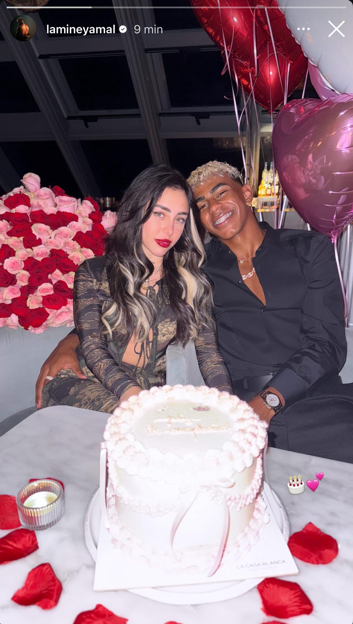 Lamine Yamal felicita a Nicki Nicole por su cumpleaños con una romántica storie