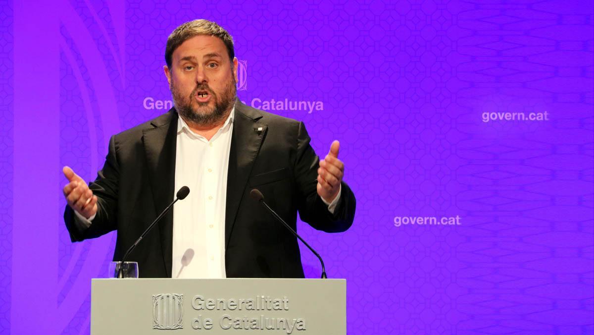 Junqueras dona per suspesa la intervenció dels comptes.