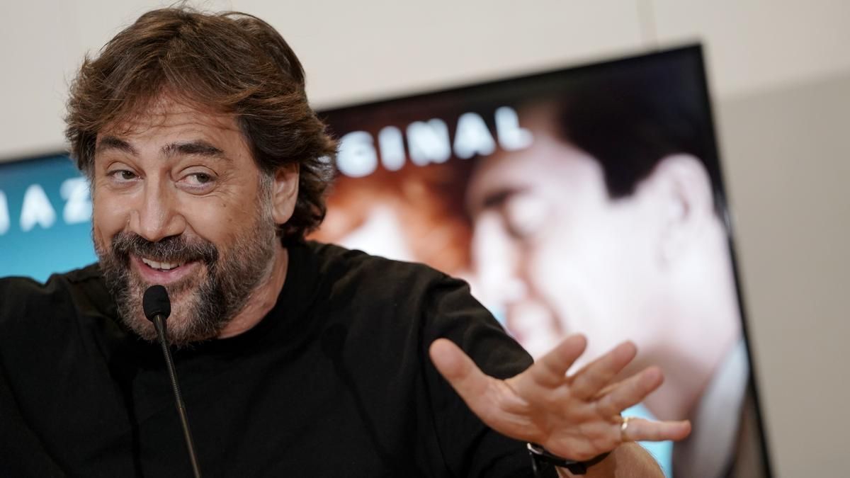 Javier Bardem, en un acto en Madrid.