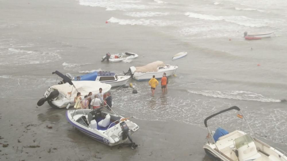 Efectos del temporal en Cabo de Palos