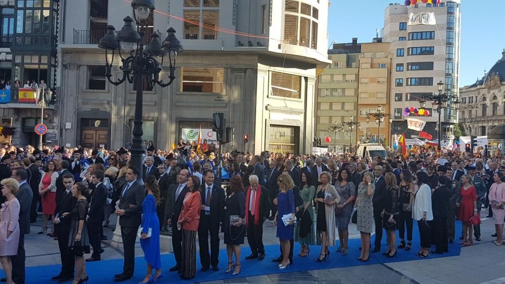 Alfombra azul de los premios "Princesa de Asturias" 2017