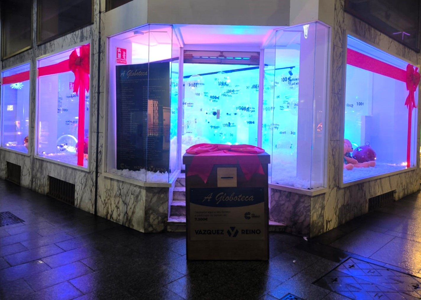 Urna da Globoteca do CCA que foi afectada polo incendio.