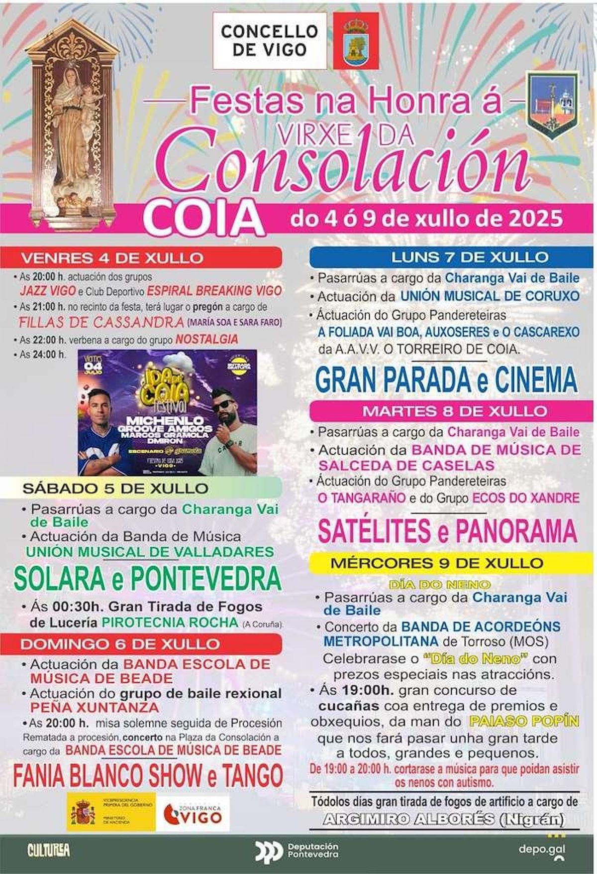 Cartel de las fiestas de Coia de 2025