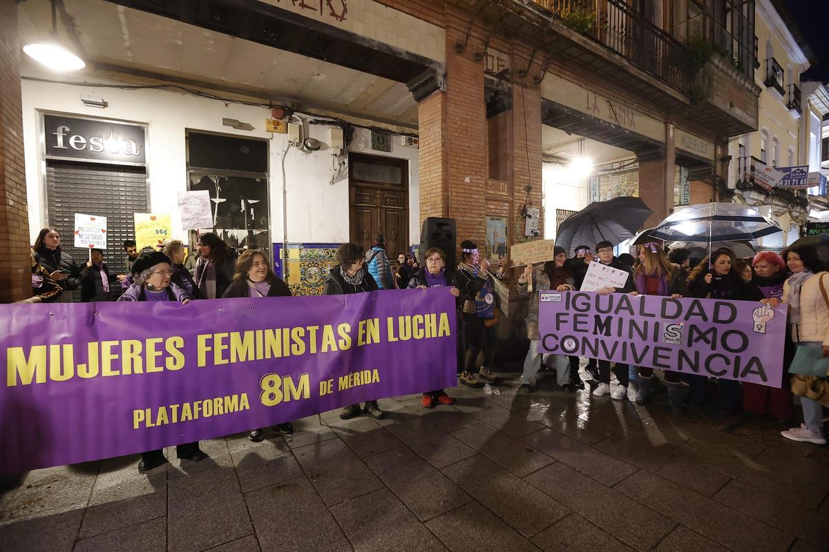 Manifestación en Mérida