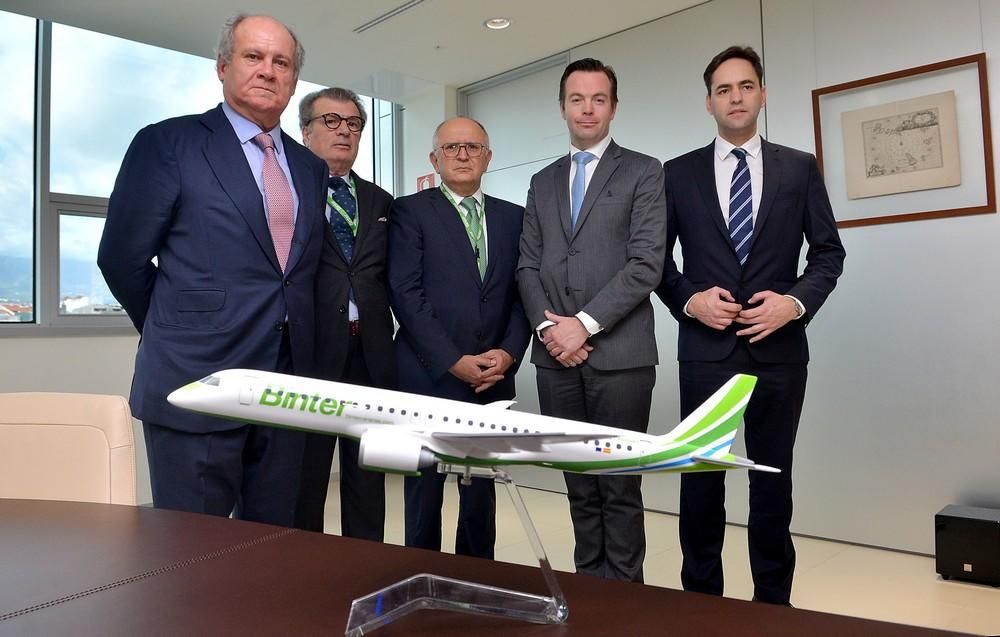 Binter y Embraer sellan su acuerdo de compra de nuevos aviones reactores