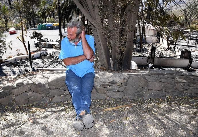 18/03/2019 FATAGA. SAN BARTOLOME DE TIRAJANA.  Incendio en Fataga, en la Finca Rural, Molino de Agua. Fotografa: YAIZA SOCORRO.  | 18/03/2019 | Fotógrafo: Yaiza Socorro