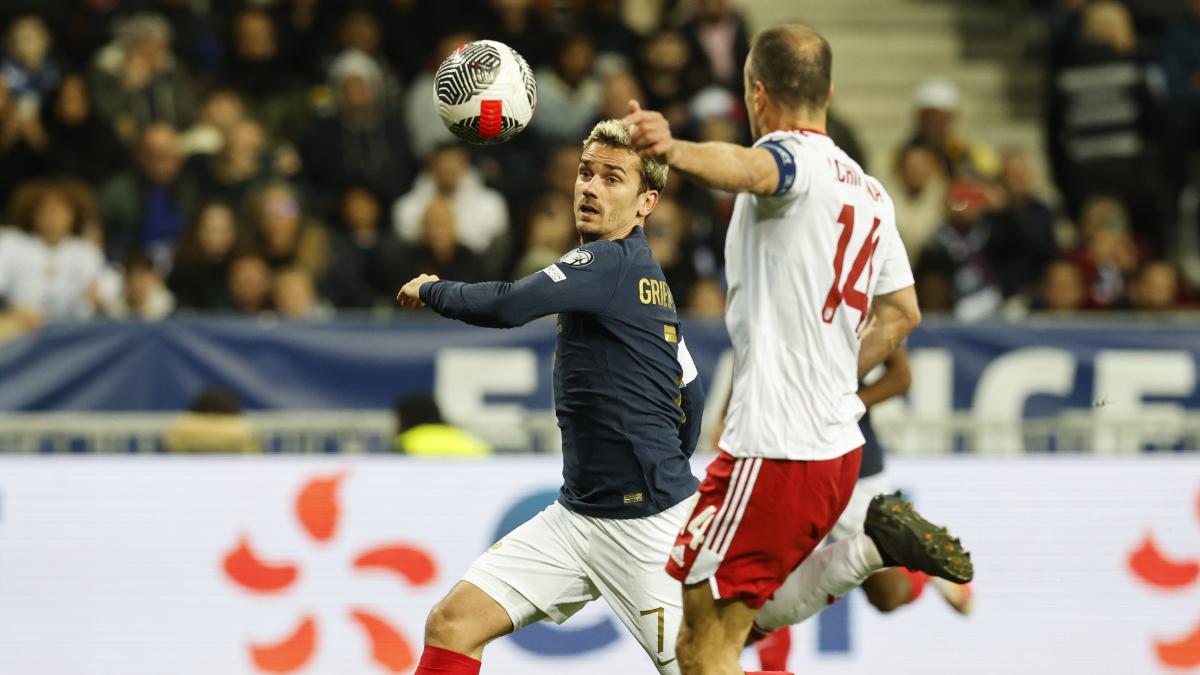 Griezmann, durante un partido con Francia