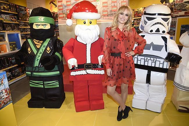 Patricia Conde en la presentación de la primera tienda Lego en Madrid
