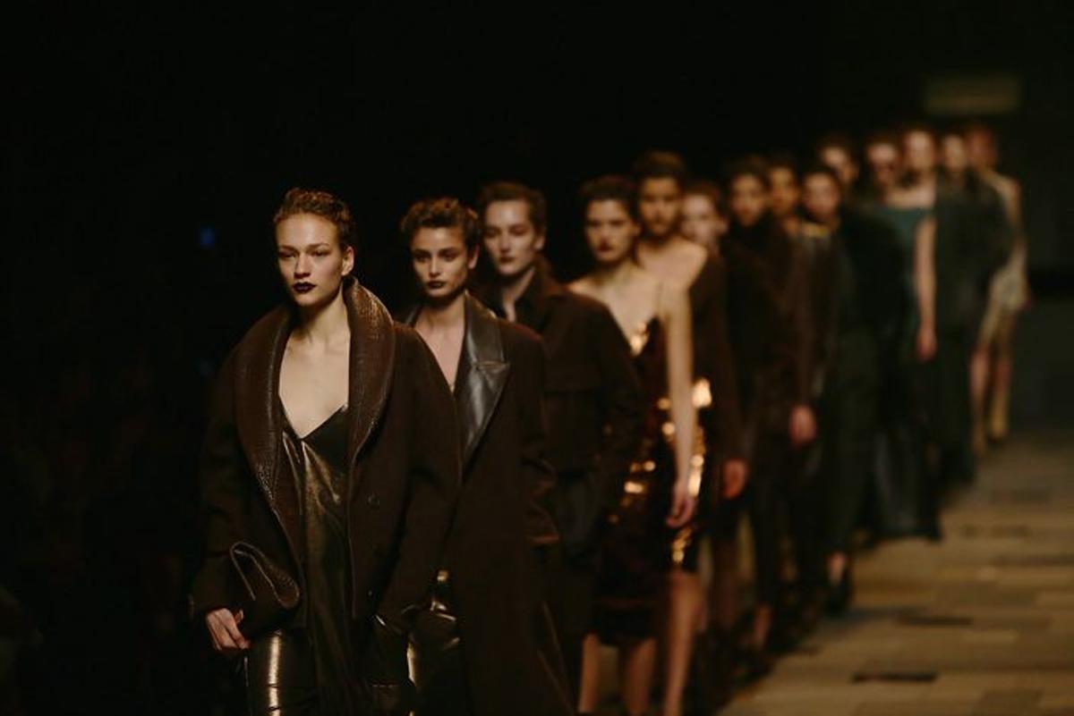 Trussardi otoño-invierno 2015/16, carrusel final