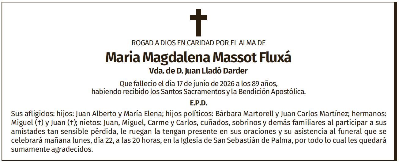 Maria Magdalena Massot Fluxá
