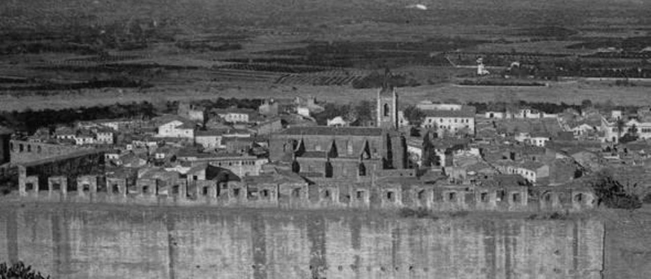Vista de Sagunt a principis de segle XX.
