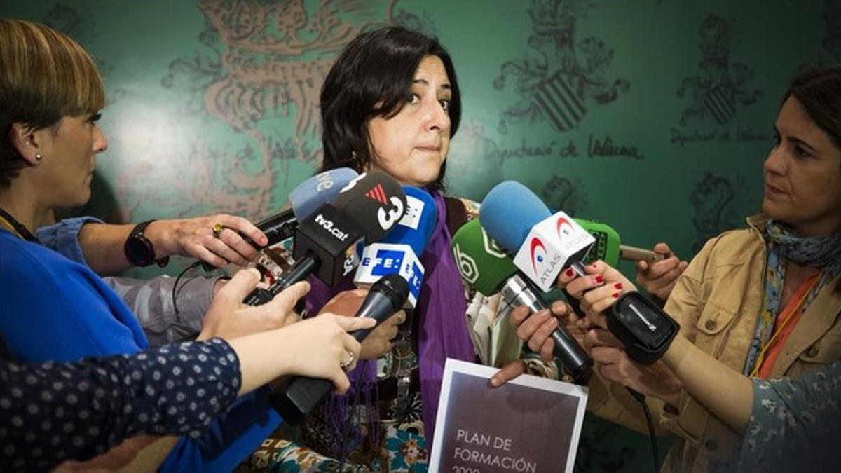 La diputada porivncial de Esquerra Unida Rosa Pérez Garijo, que denunció el 'caso Imelsa', en una imagen de archivo.