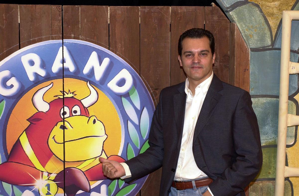 Ramón García, presentador del 'Grand Prix', en una imagen promocional del programa de 2005.