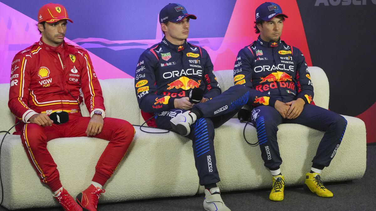 Sainz, junto a Verstappen y Pérez tras la clasificación del GP de Australia