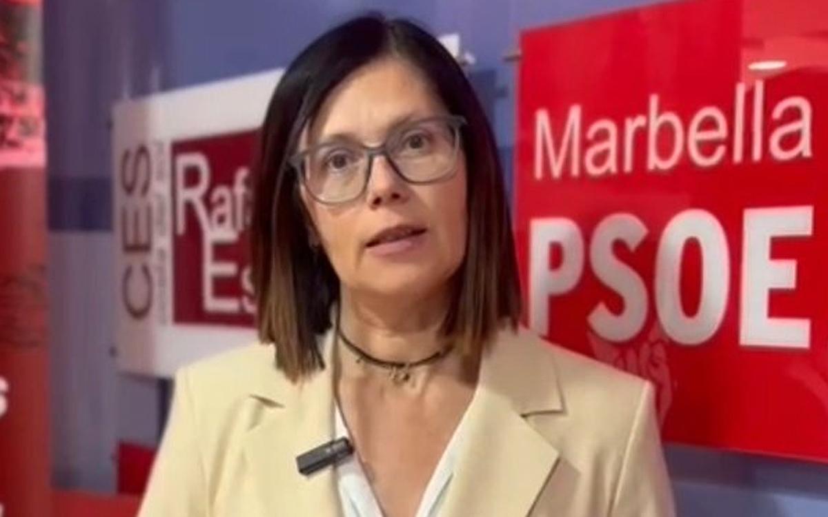 La portavoz del PSOE en Marbella, Isabel Pérez