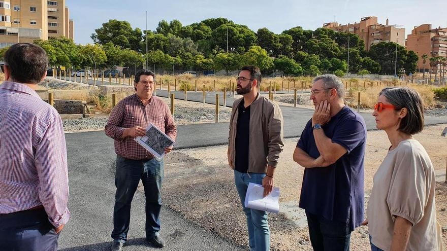 Urbanismo supervisa los nuevos pasos provisionales sobre el futuro Parque Central de Alicante