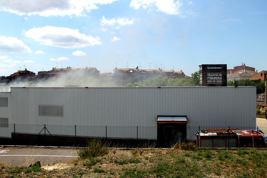 Incendi a la nau del Forn de Cabrianes, a Sant Fruitós