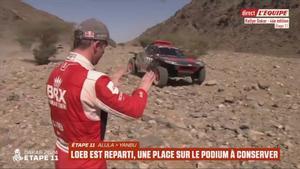 La imagen del día: Loeb indicando a Sainz que está bien y que continúe avanzando