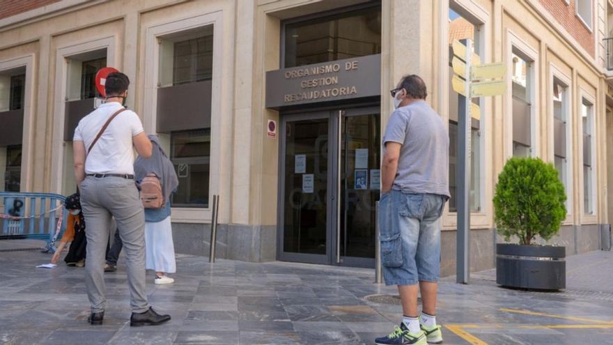 Organismo Autónomo de Gestión Recaudatoria de Cartagena, en la calle Jara.