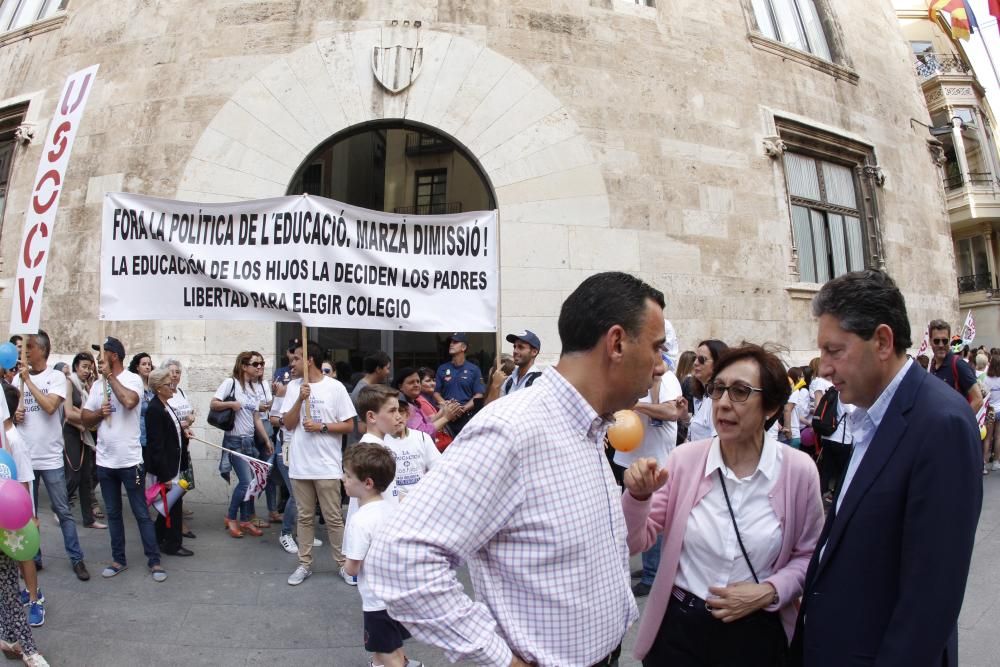 Manifestación de la concertada en Valencia