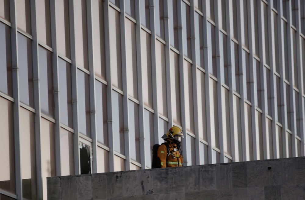 Incendio en el edificio de Gesa