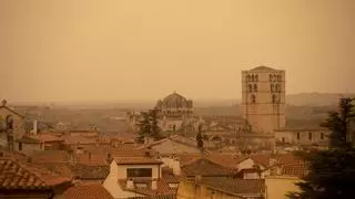 Intrusión de polvo sahariano en Zamora
