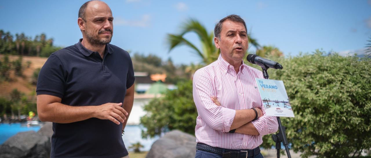 Presentación de la campaña de verano del Parque Marítimo, en Santa Cruz de Tenerife.