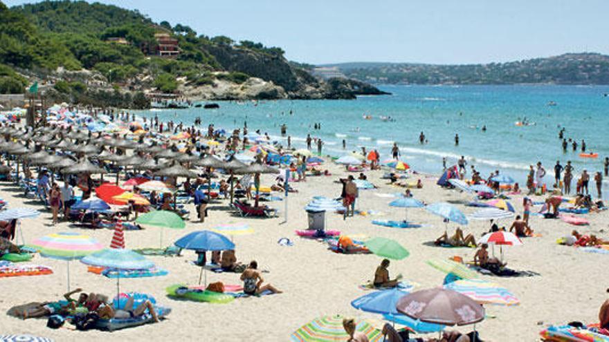 Am Strand von Magaluf.