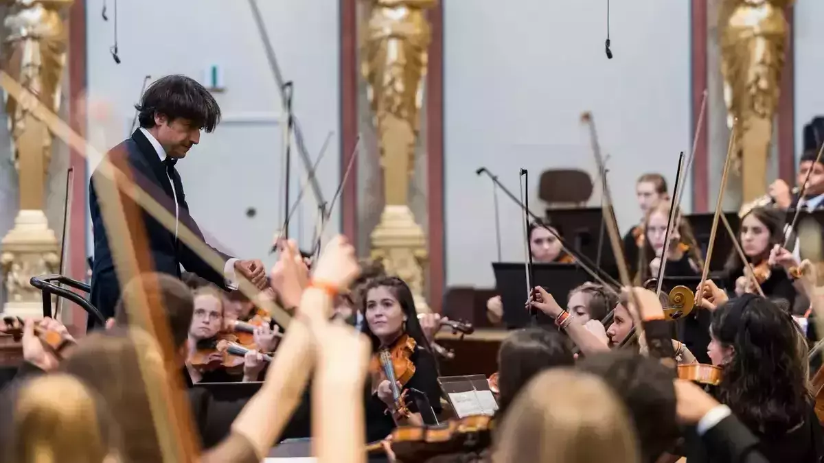 Un momento de la actuación del Ensemble Mediterrània en el Musikverein.