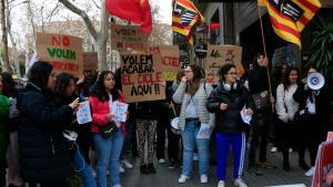 Protesta contra los cambios de la nueva FP integrada, en Barcelona.