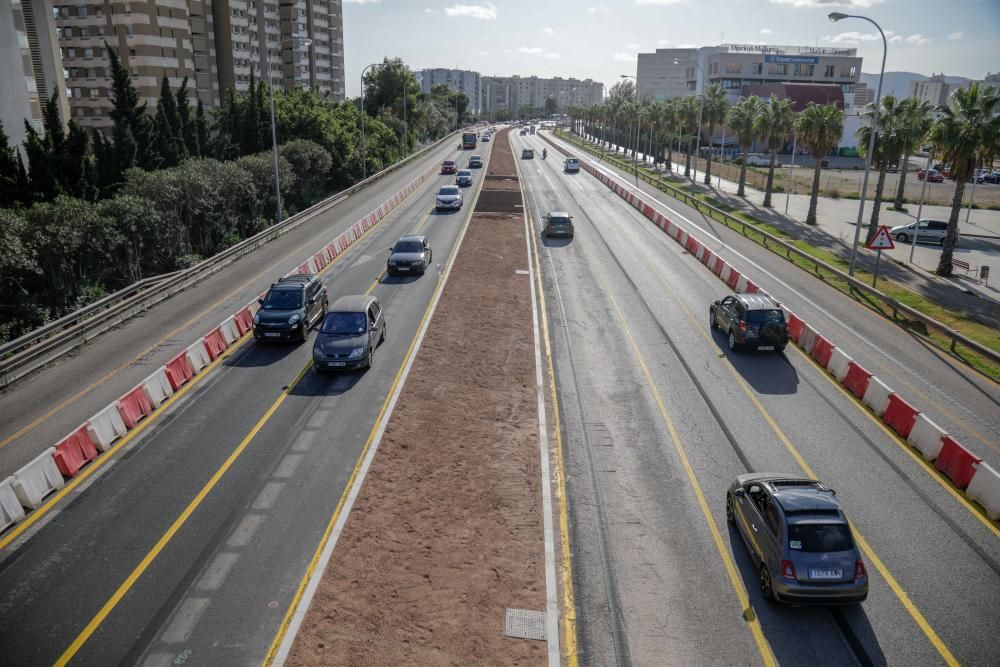 Mueven los otros carriles de la autopista al aeropuerto de Palma