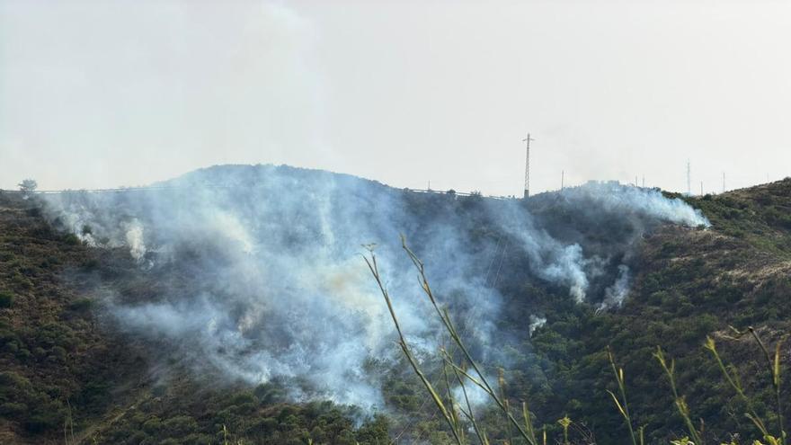 Conato de incendio de Telde, en imágenes