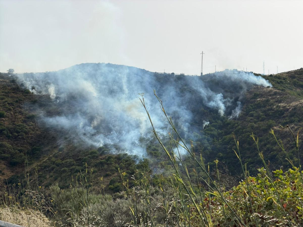 Conato de incendio de Telde, en imágenes