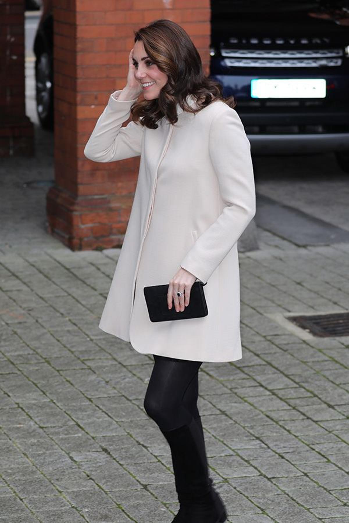 Kate Middelton a su llegada al centro de niños del Norte de Londres