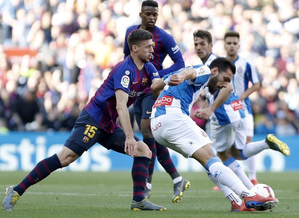 Les imatges del Barça - Espanyol