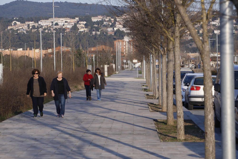 Terrenys on s'ubicarà l'aparcament d'autocaravanes a Girona