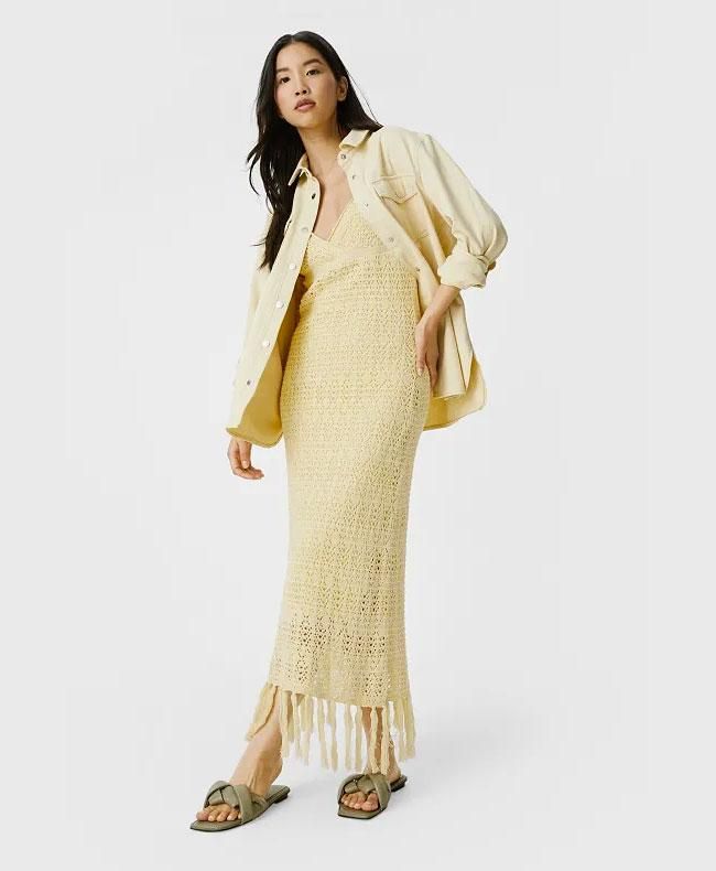 Vestido de punto con tirantes de C&A